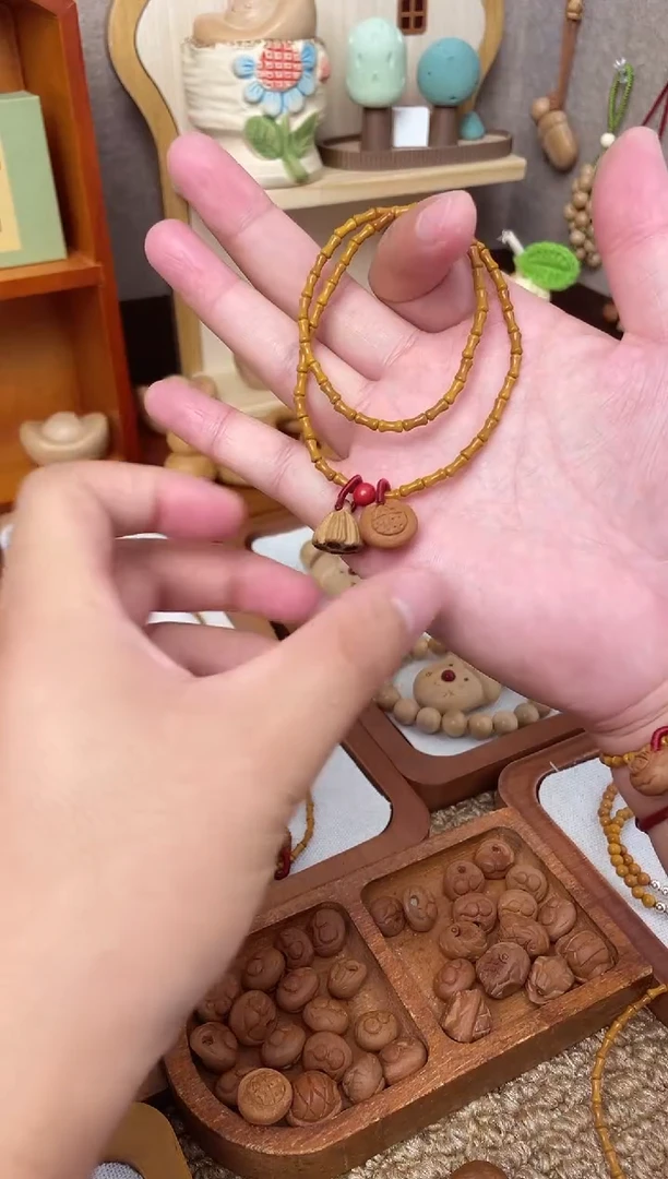 手串/手链核桃竹节手串一物一拍好运连连双圈