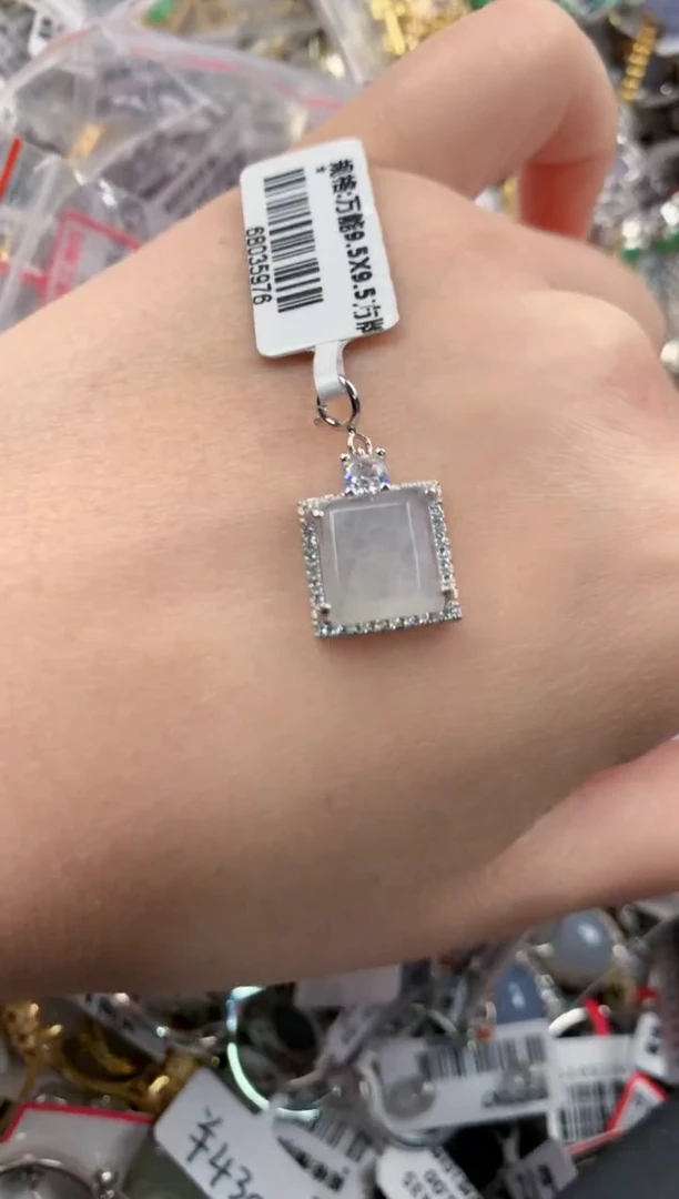 银S925镶嵌戒指翡翠1111----10