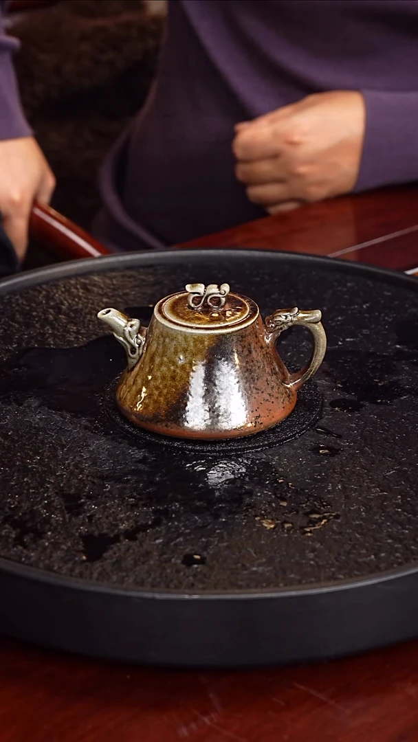 茶壶紫砂成进窑  石瓢108 柴烧 170毫升