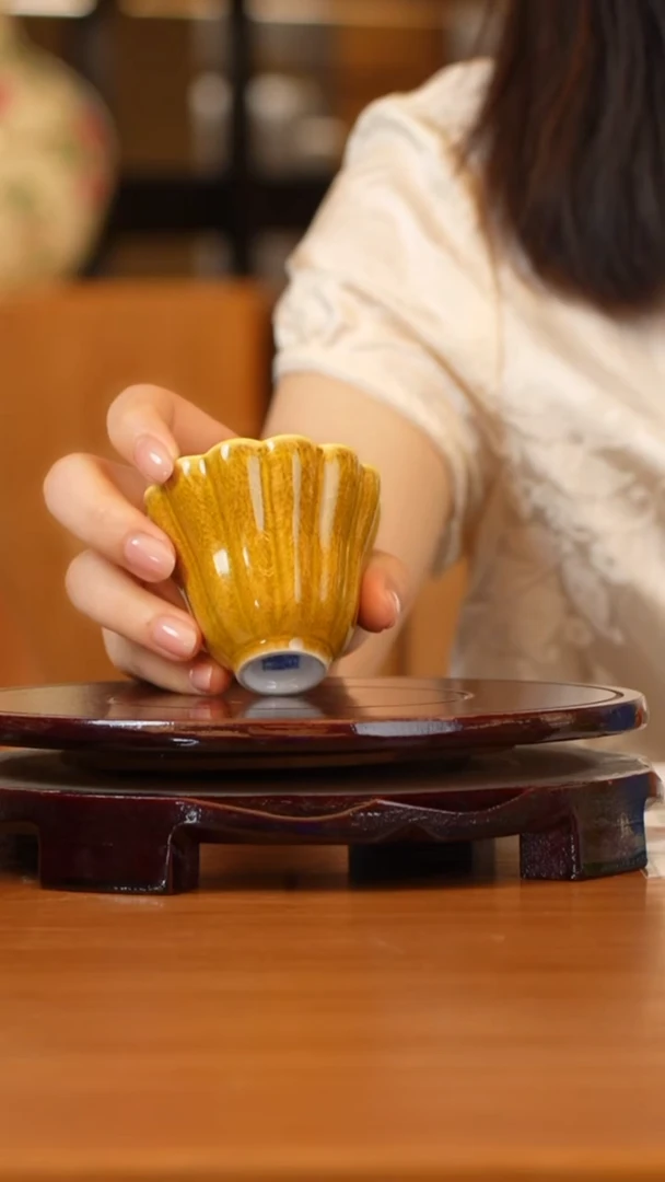 古窑御器颜色釉主人杯
