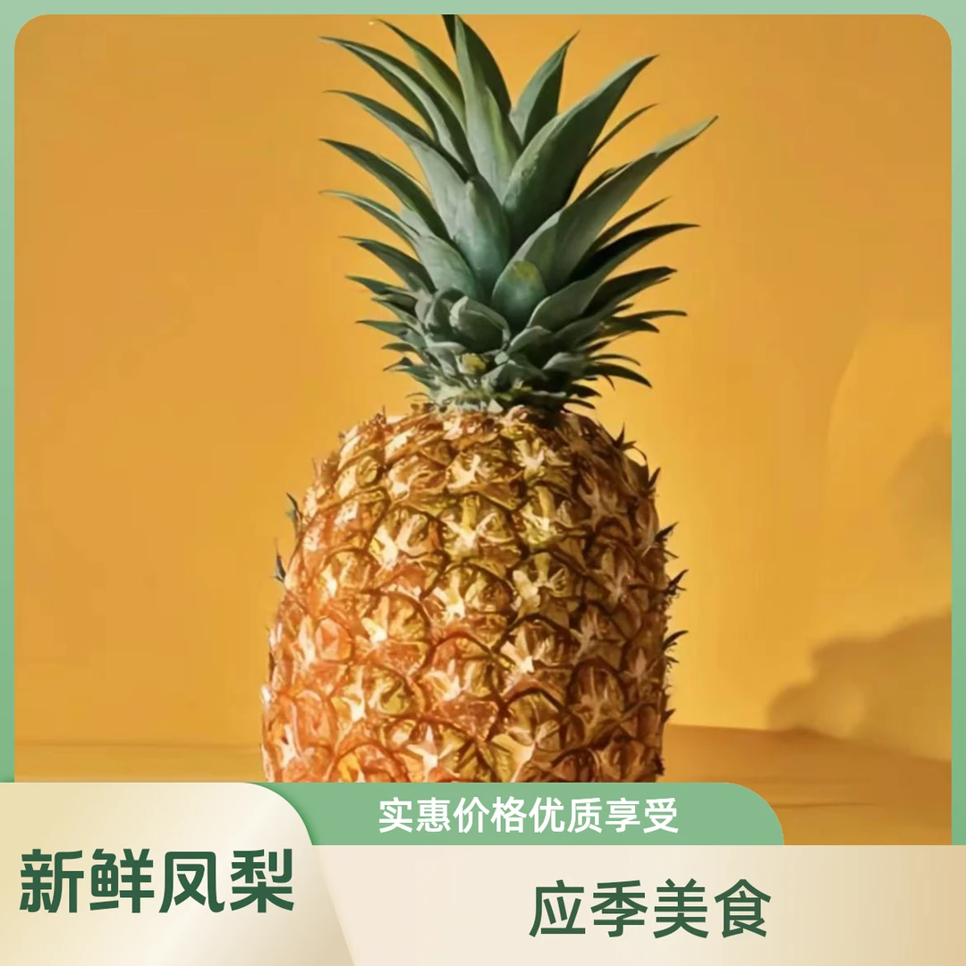 金钻凤梨1个（切块请备注）