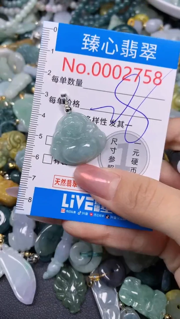 【闪购商品】翡翠颈饰未镶嵌含绳0002758