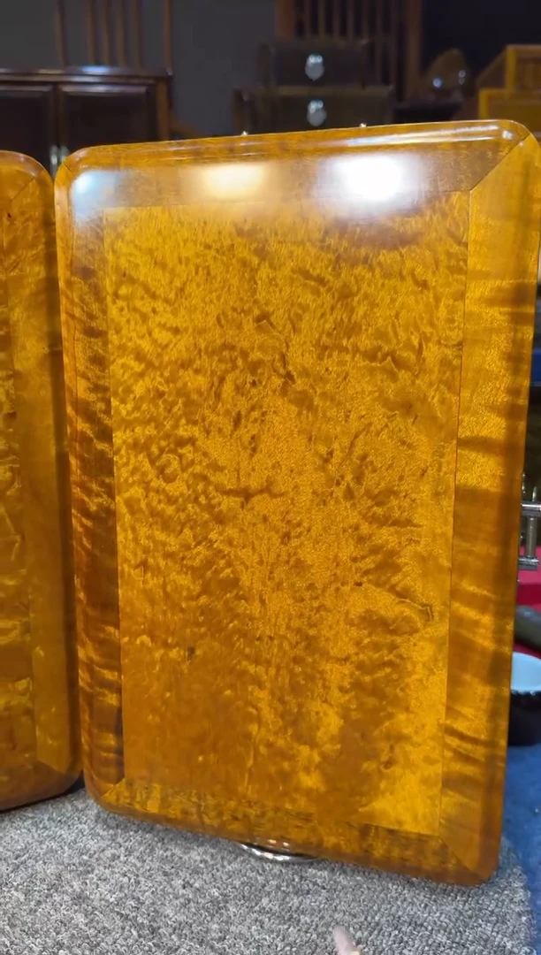 【闪购商品】乌木类成套家具金丝楠木彩礼箱Y119