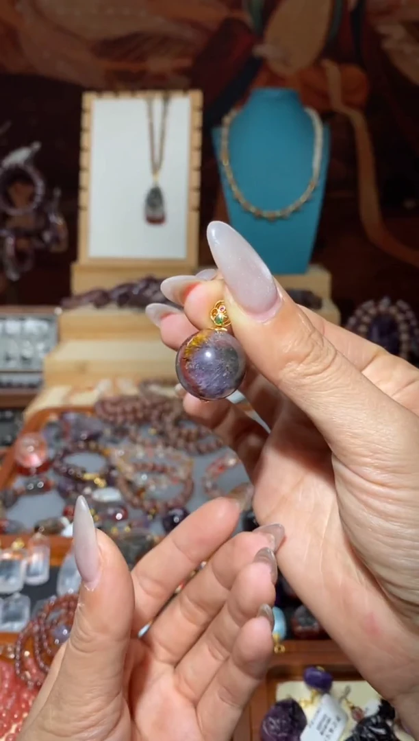 【闪购商品】水晶吊坠18K金镶嵌极光天眼