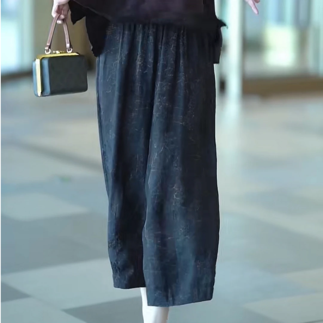 新款时尚宽松气质显瘦休闲裤33180