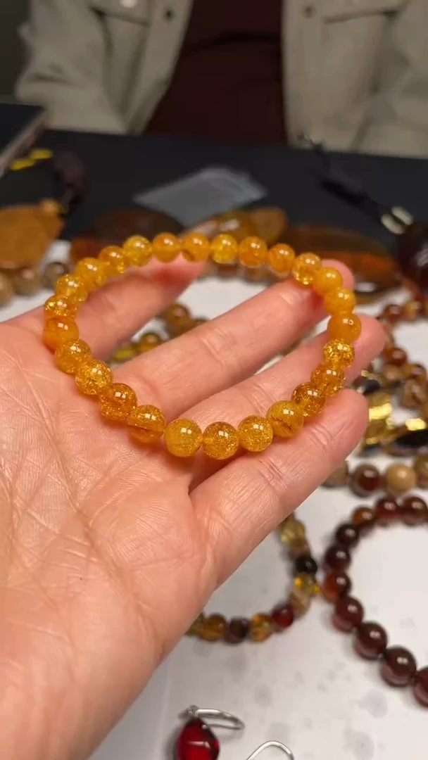 琥珀未镶嵌耳饰天然琥珀A貨珍品