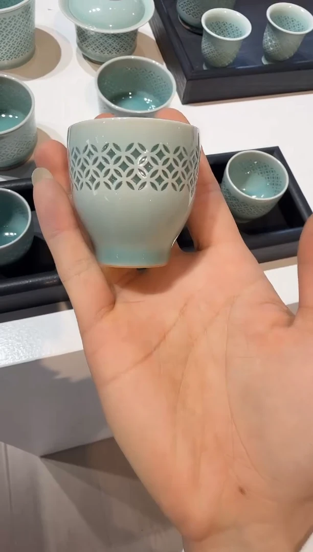 青瓷手工茶器包邮