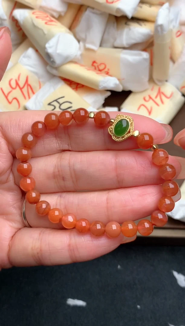 银S925镶嵌手链玛瑙/玉髓福利