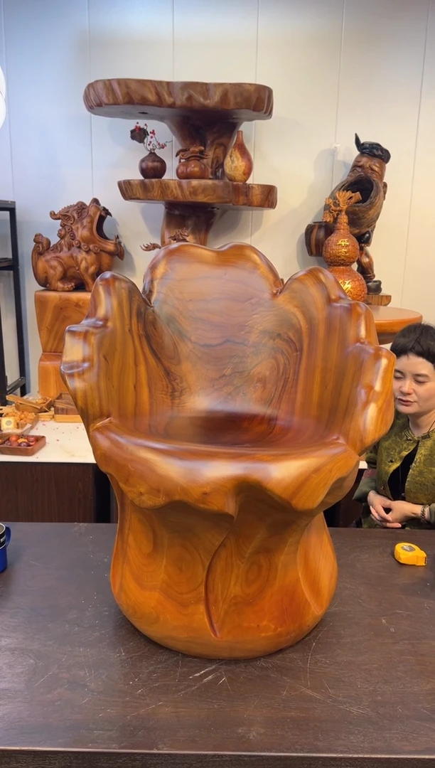 木香樟实木白菜椅子