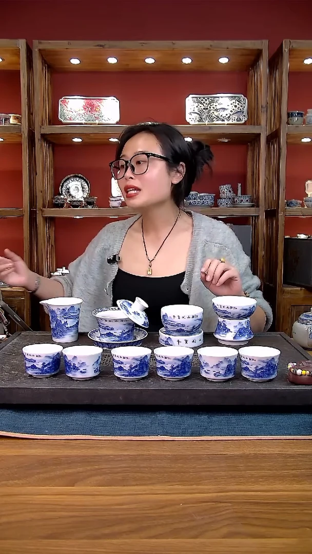 简装家用款11件套 白瓷陶瓷茶具