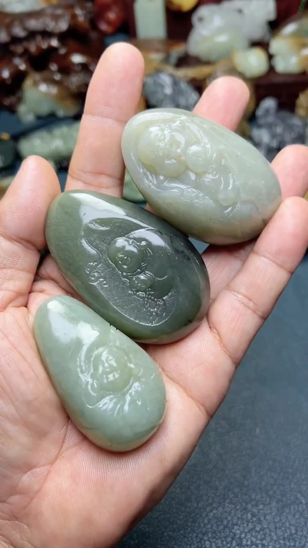 和田玉未镶嵌把件3