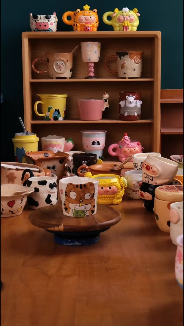 摆件陶景德镇原创手工陶瓷19