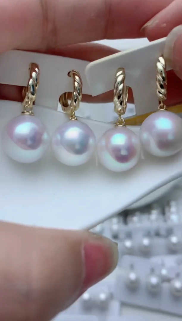 【闪购商品】淡水珍珠耳饰银S925镶嵌e31 多样性发其一