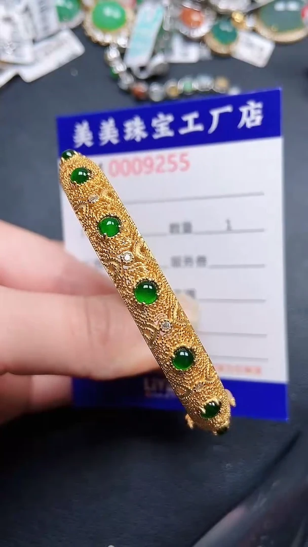 颈饰银S925镶嵌翡翠9255