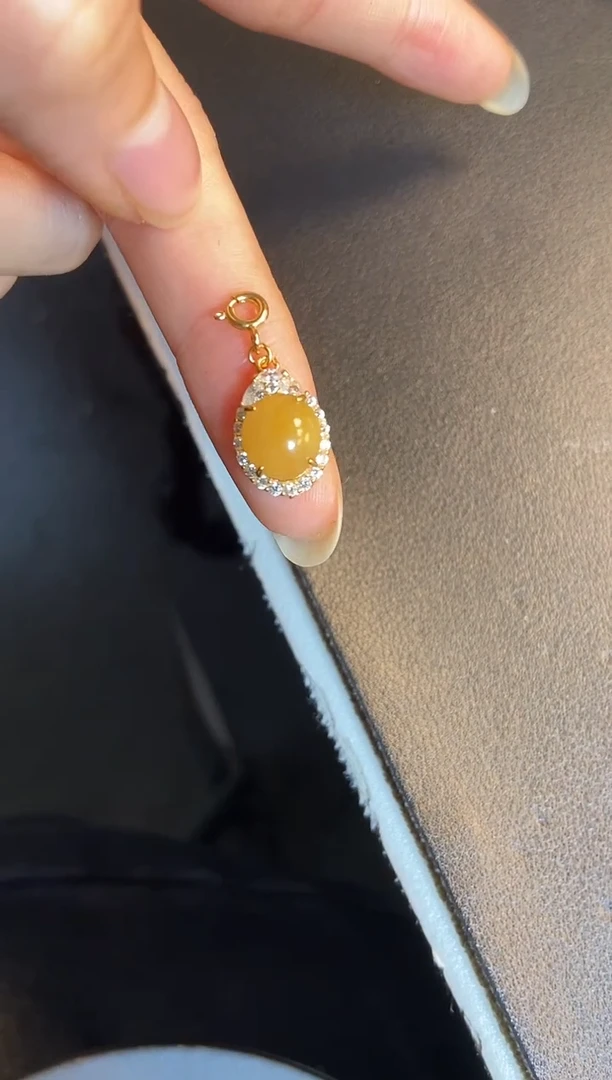 吊坠(不含链)银S925镶嵌翡翠1