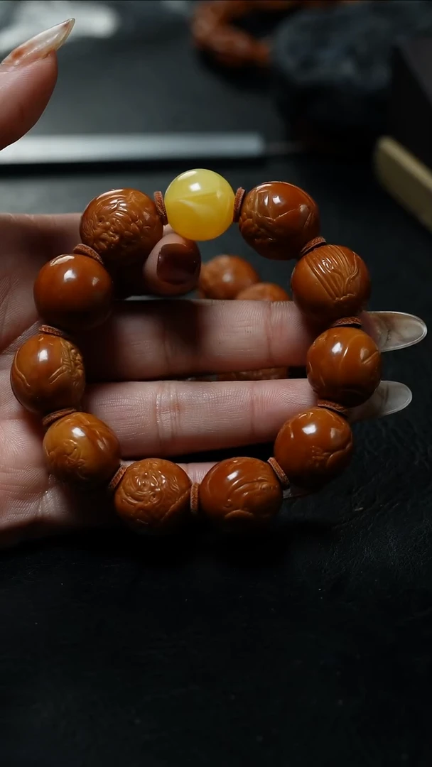 手串/手链橄榄核鱼子精品核文化