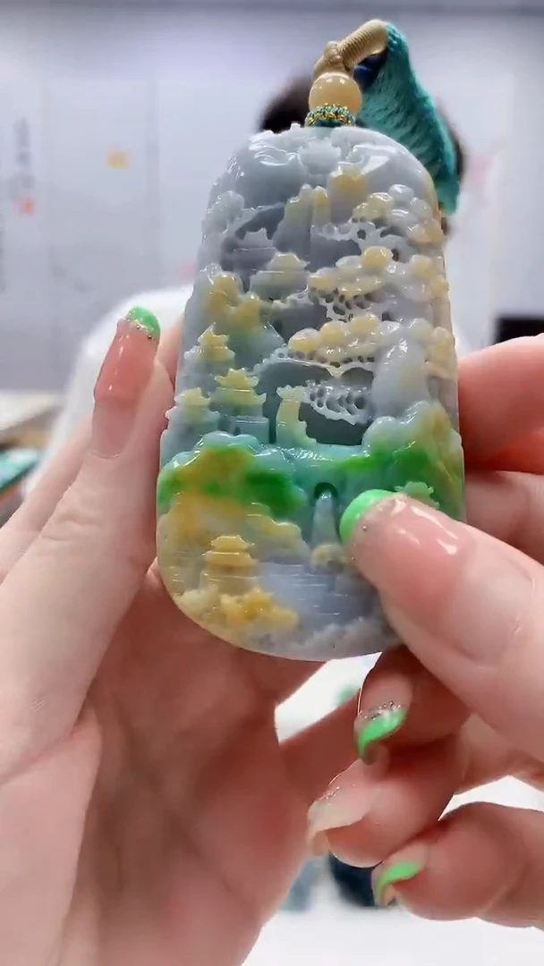 未镶嵌定制翡翠4868ry-毛货挂件121