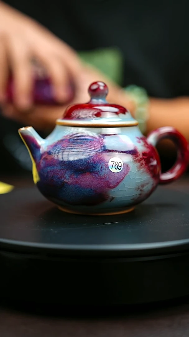 769#原矿钧瓷炉钧釉容天壶