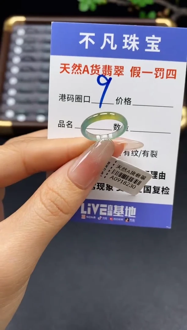 未镶嵌戒指翡翠天然A货翡翠18230