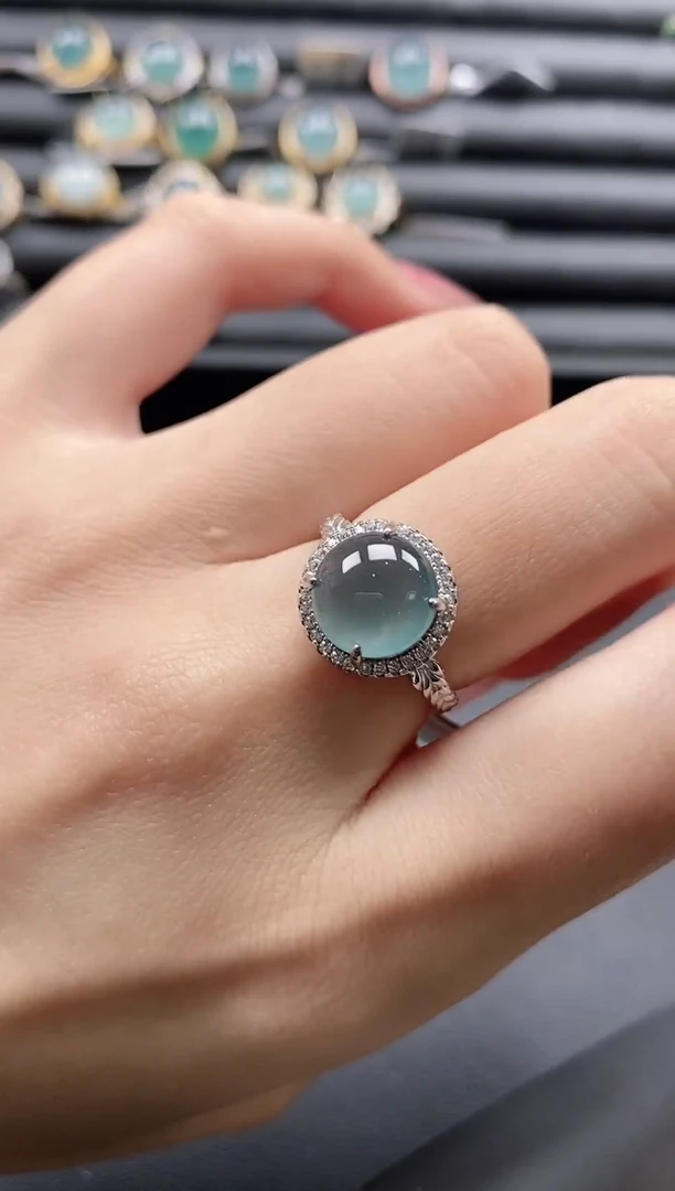 【闪购商品】翡翠戒指银S925镶嵌11111-