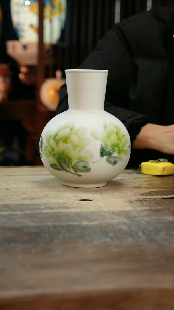 【闪购商品】瓷片景德镇纯手工釉下彩精品花瓶