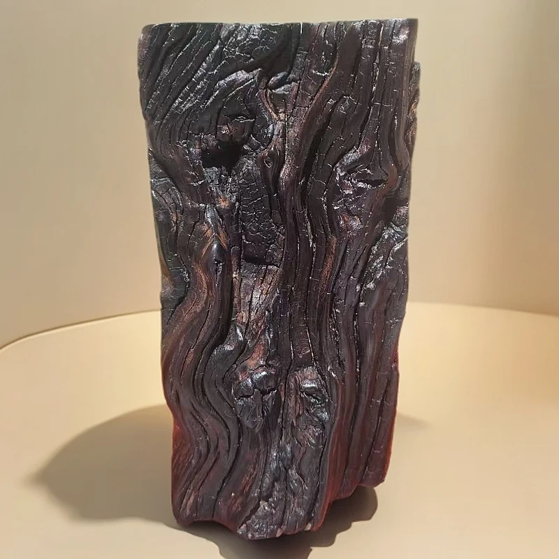 天然风化老枣木手把件随行摆件