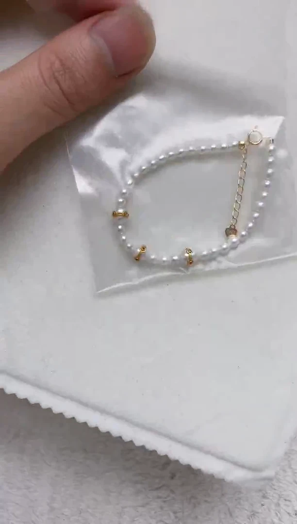 银S925镶嵌手链淡水珍珠