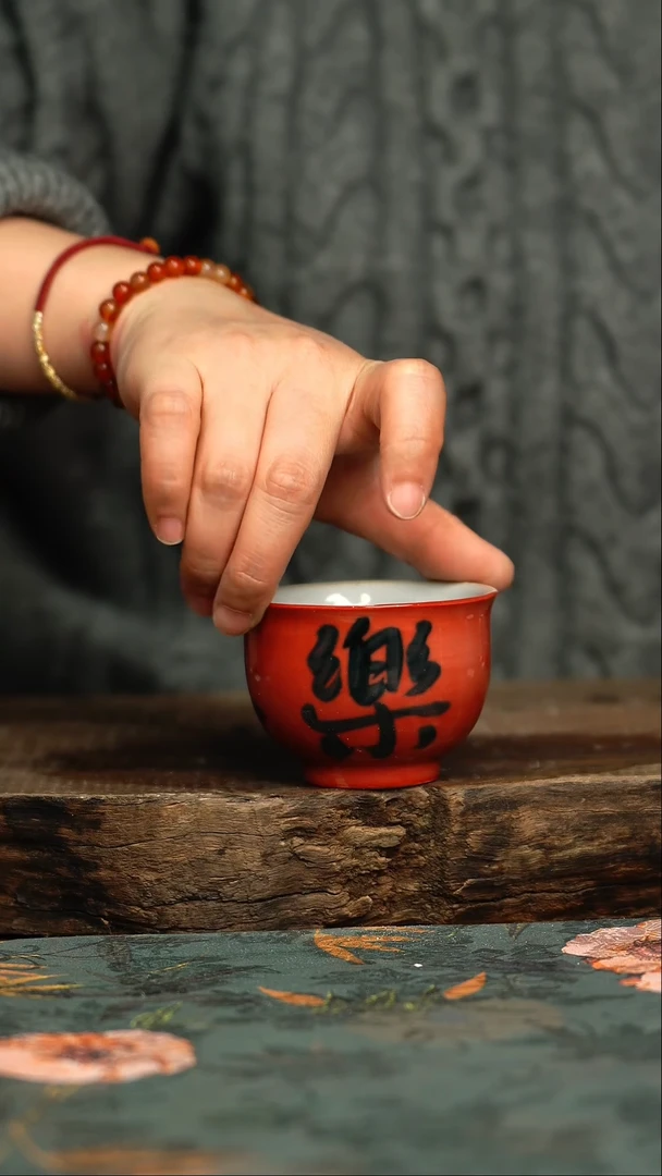 【闪购商品】杯釉下彩手工手绘同款陶器