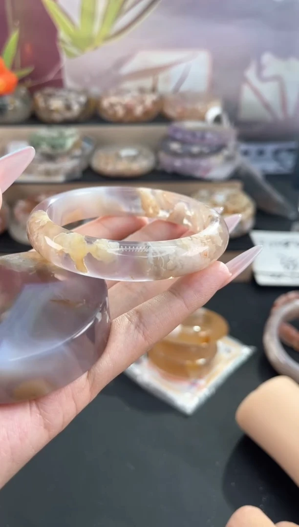 未镶嵌手镯石英质玉向*花58