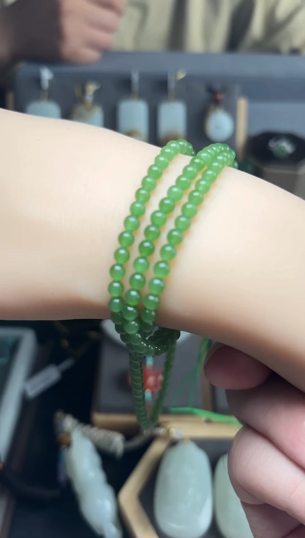 手链未镶嵌和田玉碧玉 手链