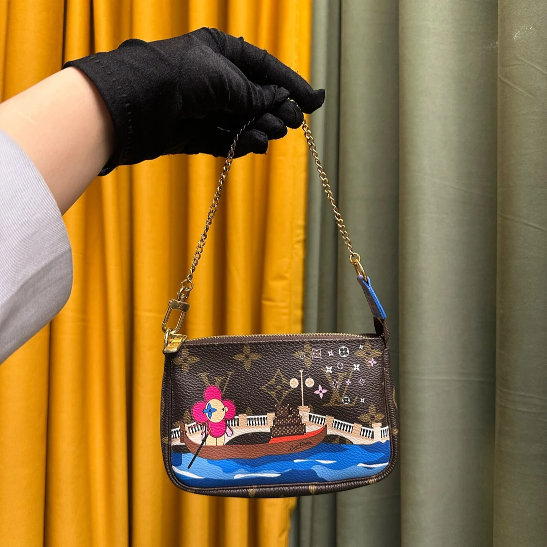 99新 LouisVuitton/路易威登 Lv限量太阳花彩绘小麻将