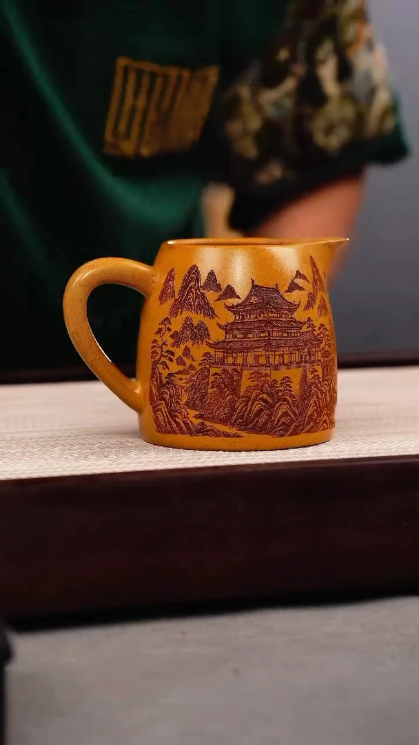 茶壶紫砂段泥 柴烧 公道杯