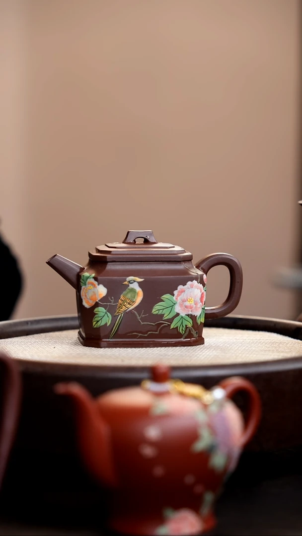 茶壶紫砂紫泥方韵壶