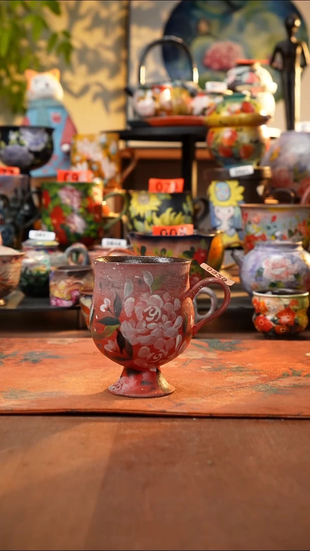 瓷片景德镇手工手绘929