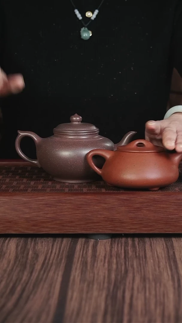 【闪购商品】紫砂茶壶xll天青笑樱+老朱泥景舟石瓢