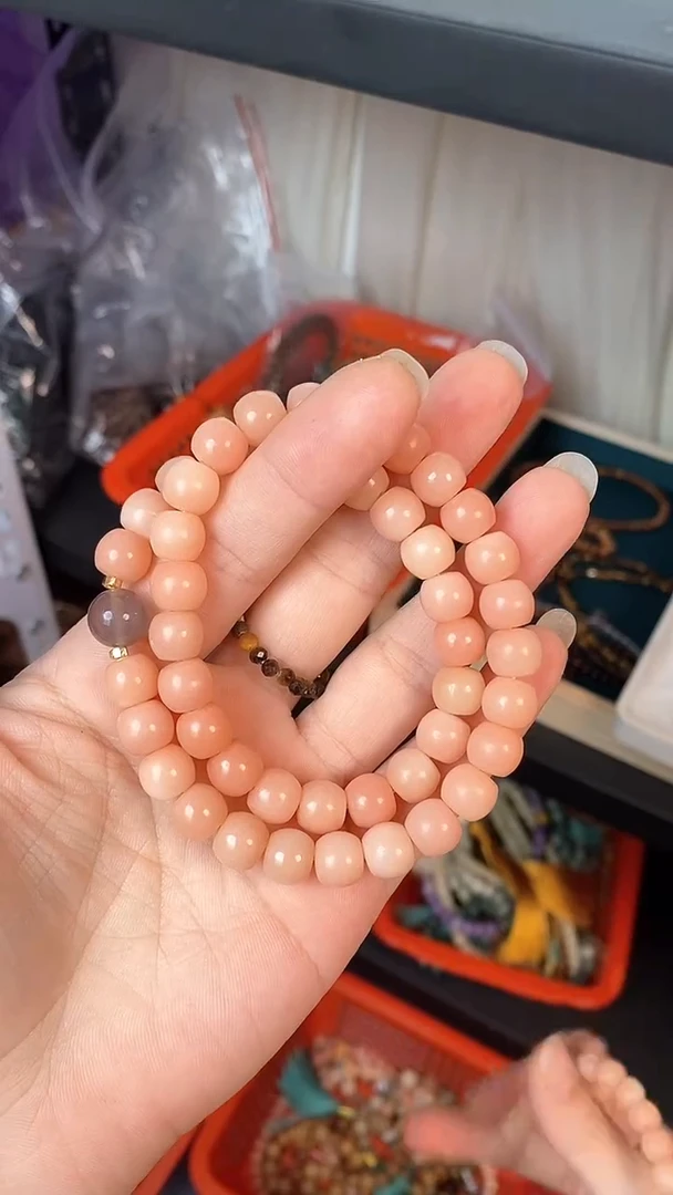 【闪购商品】菩提手串未镶嵌粉菩提直切双圈