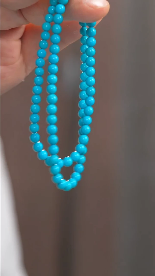 18K金镶嵌绿松石颈饰慎*1