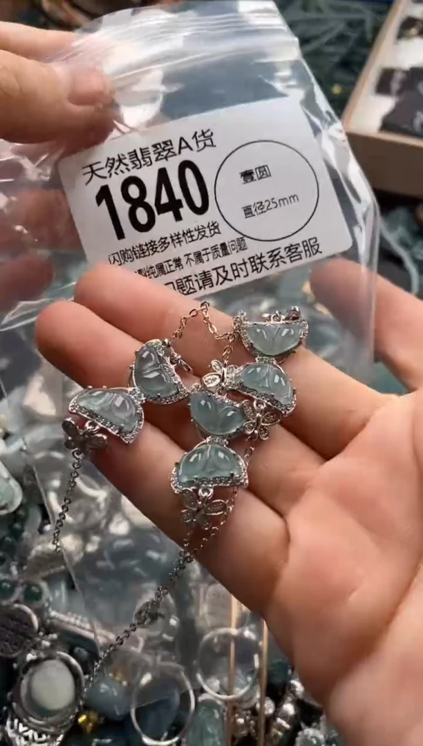 【闪购商品】翡翠颈饰未镶嵌多样性发其一1840