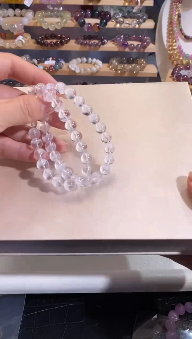 【闪购商品】水晶手链未镶嵌8mm多样性发一