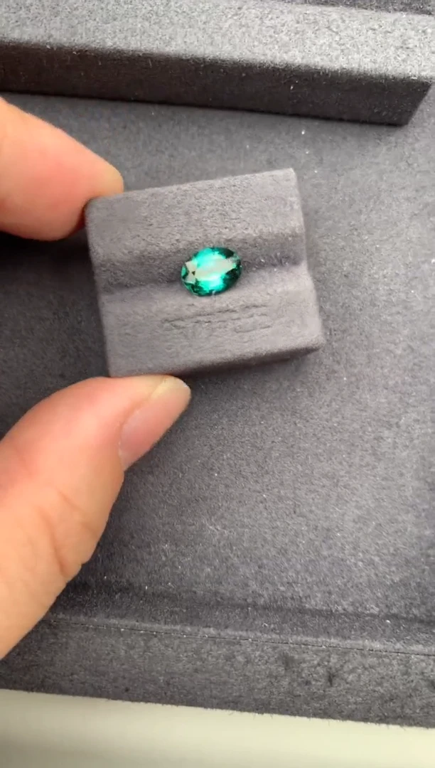 未镶嵌珠宝半成品碧玺1.4ct拉贡 GE 定制