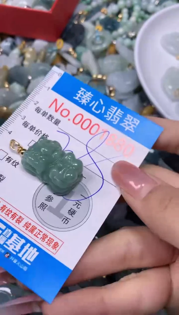 【闪购商品】翡翠颈饰未镶嵌含绳0001880