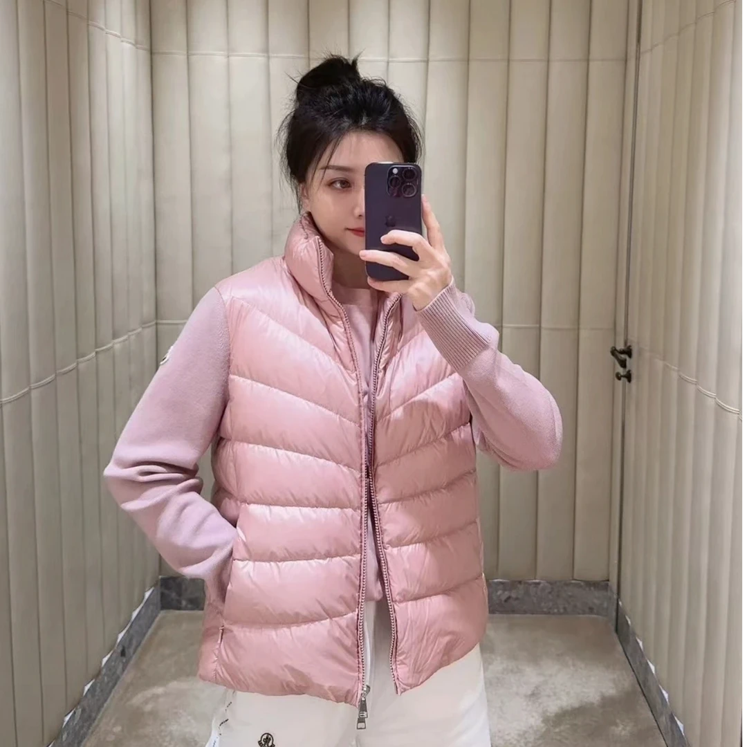 未使用 MONCLER 盟可睐 滑雪季 纯色立领羽绒服 粉色S