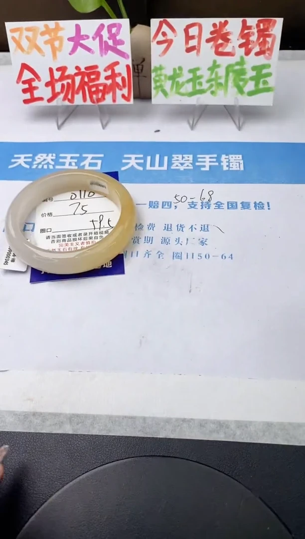 未镶嵌手镯石英质玉j110-HB59+