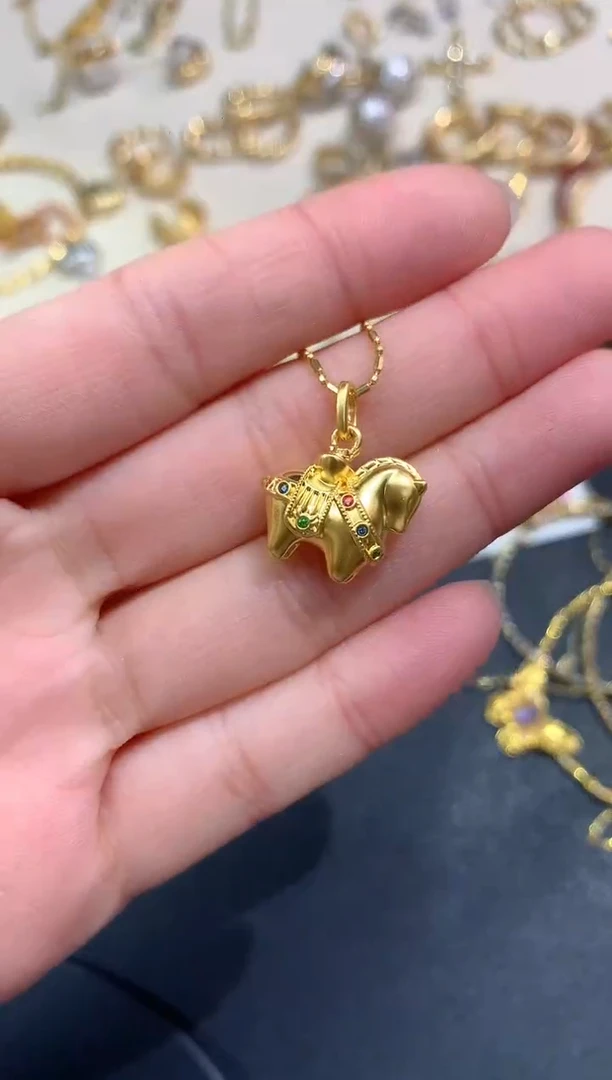 吊坠(不含链)18K金A176|多样性发货一件|550