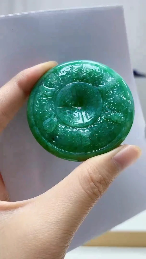 未镶嵌定制翡翠4829zm-毛货挂件扣子97