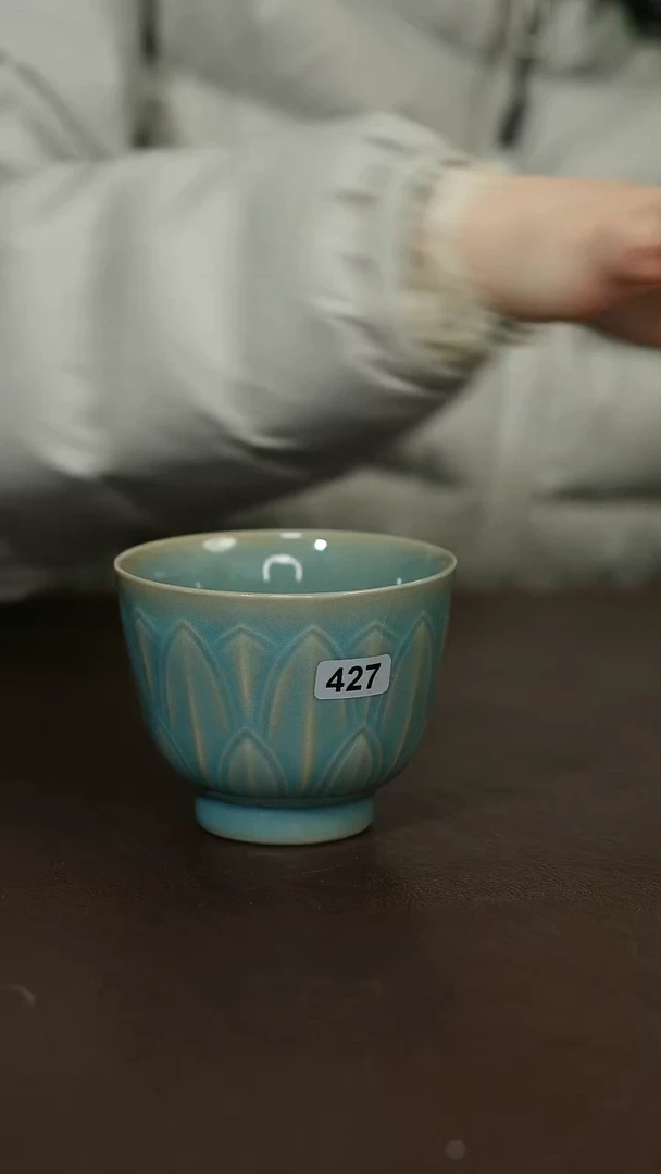摆件瓷原矿原釉汝宋汝瓷 单杯427