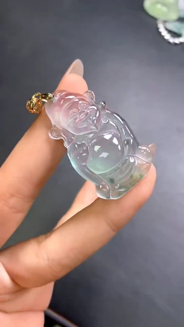 颈饰未镶嵌翡翠(配扣头多样性发其一）107