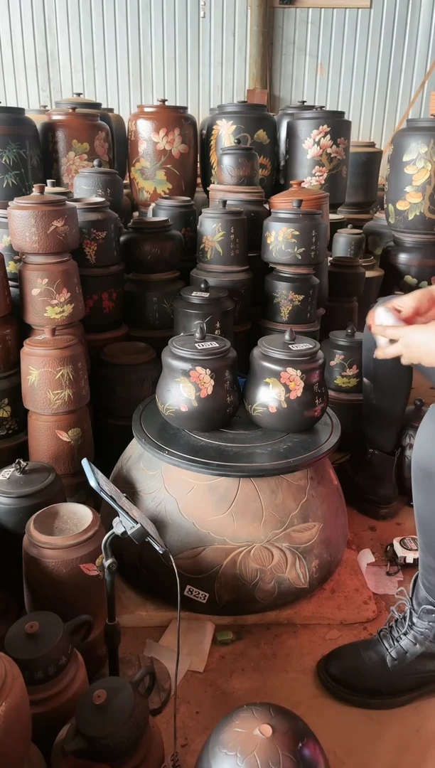 【闪购商品】壶瑕疵茶叶罐小葫芦彩填 056 058