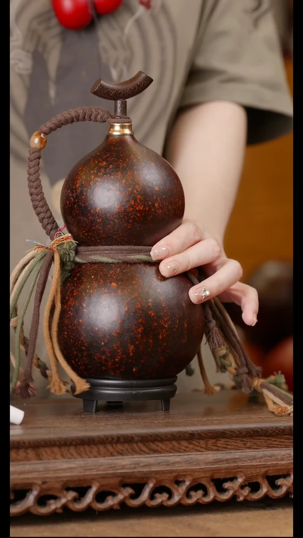 104号精品天然大漆酒葫芦一物一拍~