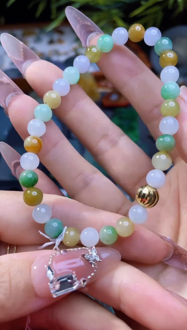 未镶嵌定制翡翠珠串